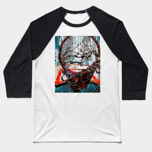 basketball art print 222 Baseball T-Shirt